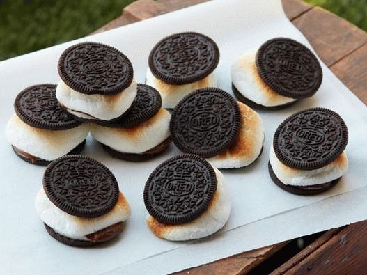 Photo of the dish - Oreo cookies with marshmallows in the oven