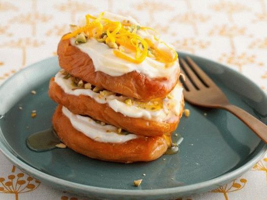 Peach Napoleon with Cardamom and Goat Cheese