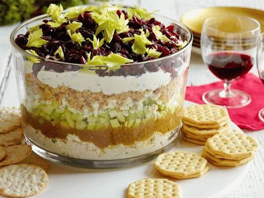 Photo of the dish - Seven-layer cobb dip with cranberries