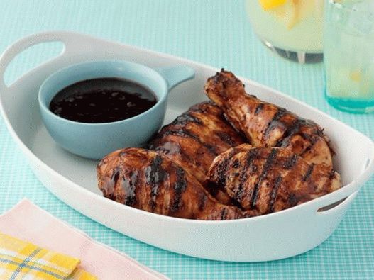 Chicken with balsamic barbecue sauce