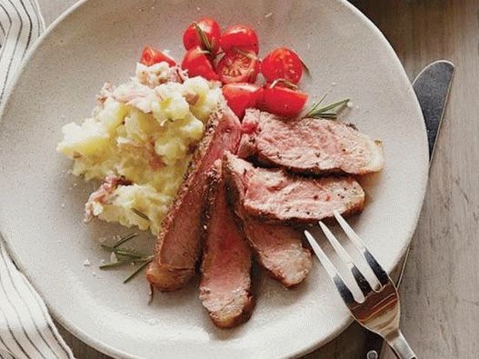 Grilled Porterhouse steak with rosemary and garlic