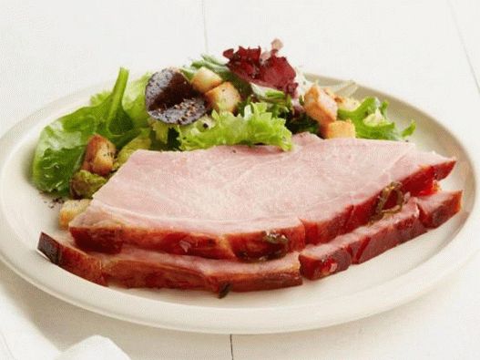 Ham in citrus glaze with jalapenos
