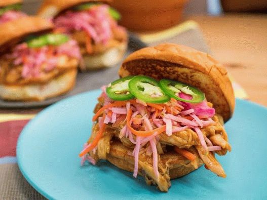 Sweet and sour chicken sandwich