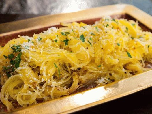 Dish Photography - Baked Spaghetti Pumpkin with Parmesan and Truffle Oil