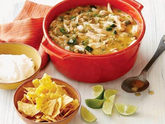 Photo of the dish - White chili with grilled chicken