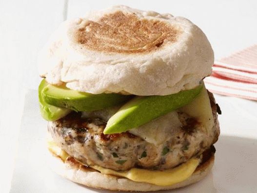 Turkey and English Muffin Burger