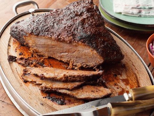 Texas-style grilled brisket