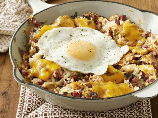 Photo of the dish - Hash Brown with corned beef