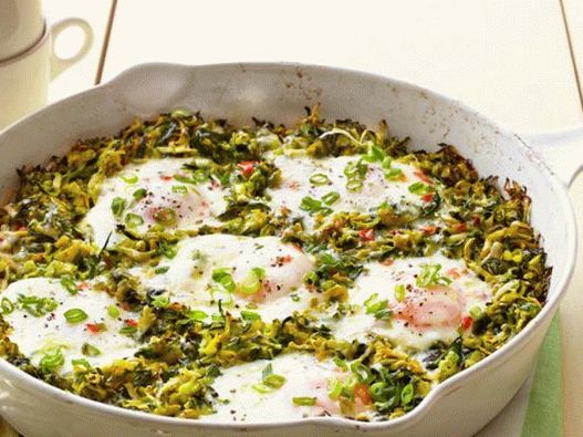 Fried eggs - fried eggs with pumpkin