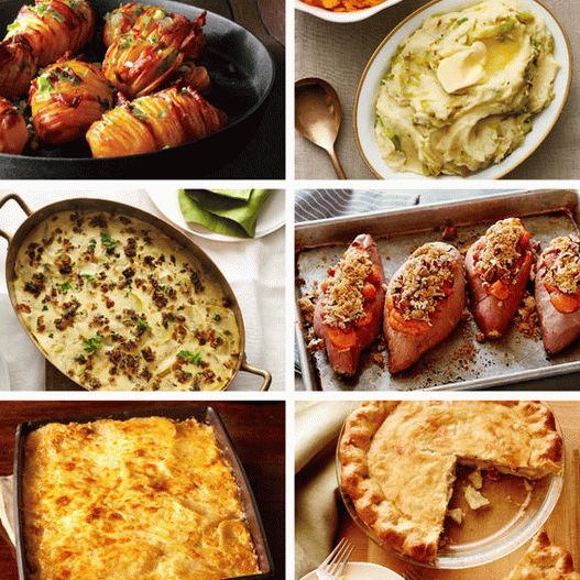 Photo The best recipes for side dishes with potatoes and sweet potato