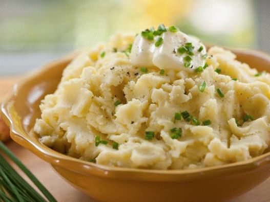Photo of the dish - Mashed potatoes with garlic and green onions