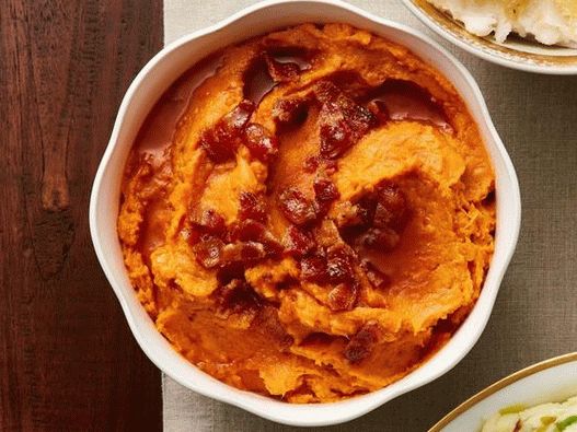 Photo of the dish - Mashed sweet potato with bacon