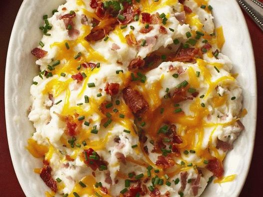 Dish Photography - Chopped Potatoes with Cheese and Bacon