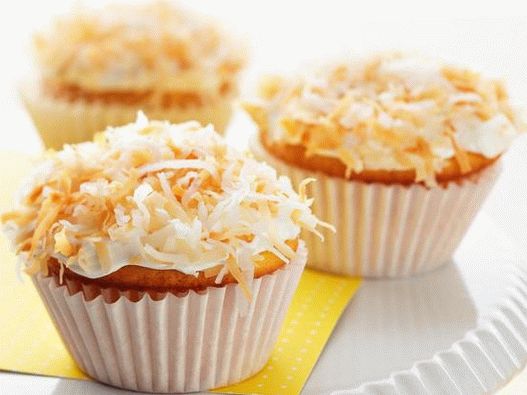 Dish Photography - Coconut Cupcakes with Lemon Filling