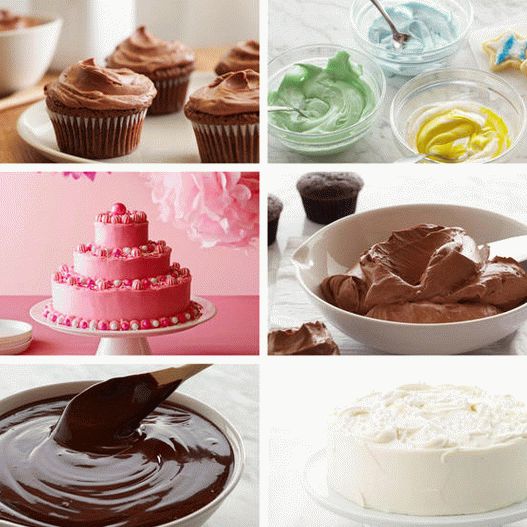 Photo The best recipes for creams and glazes