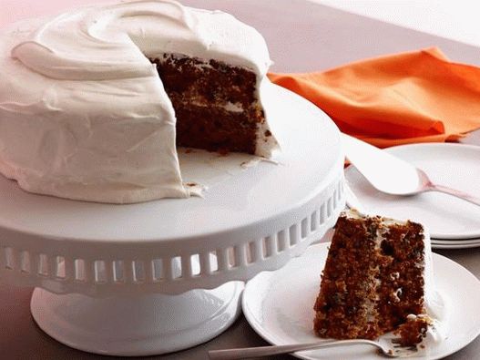 Photo of the dish - Carrot cake with creamy marshmallow icing