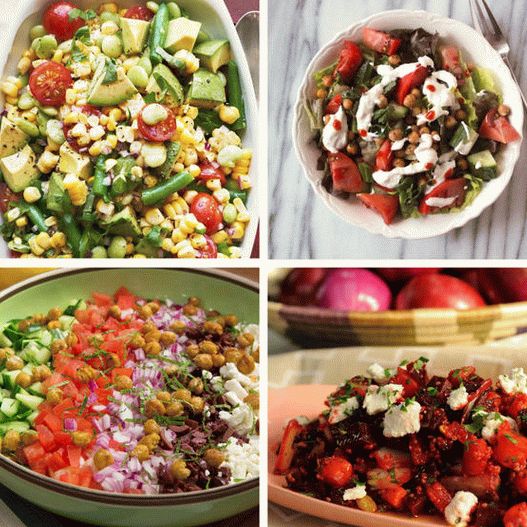Photo The best recipes of hearty salads without lettuce