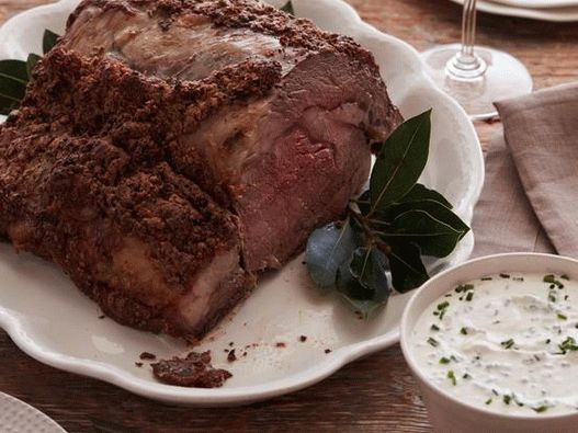Roast beef with horseradish