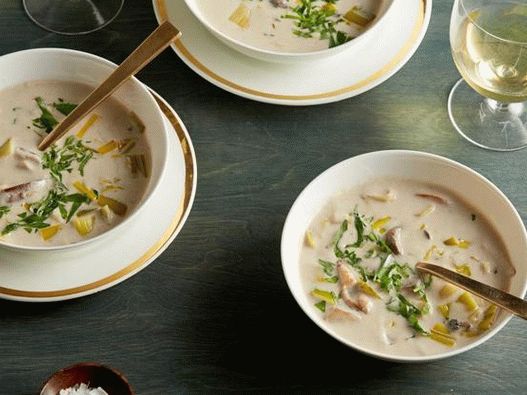 Forest mushroom cream soup