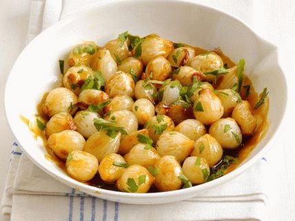 Photo onion sets in the glaze