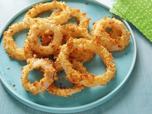 Photo Onion rings in the oven