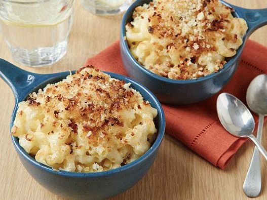 Photo of Pasta baked in a sauce of two types of cheese