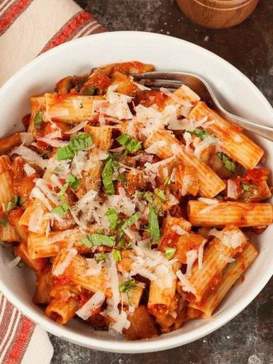 Photo of breaded pasta with eggplant