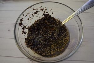 Poppy seed roll in pita bread