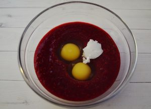 Raspberry gingerbread