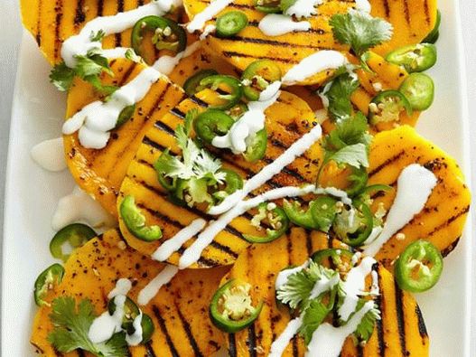 Grilled Mango Photo with Jalapeno Peppers