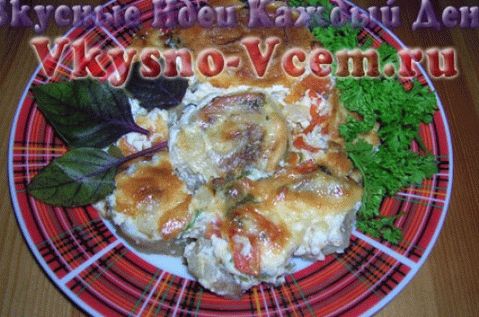 Mantle lazy baked with vegetables
