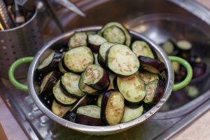 Marinated eggplant