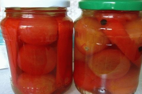 Pickled peeled tomatoes