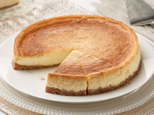 Photo Honey Cheesecake with Ricotta and Mascarpone
