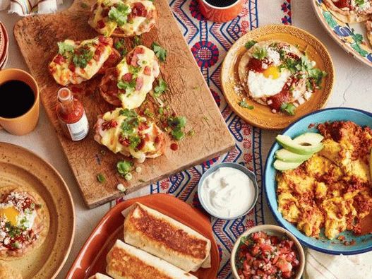 Photo Mexican breakfasts, a collection of recipes