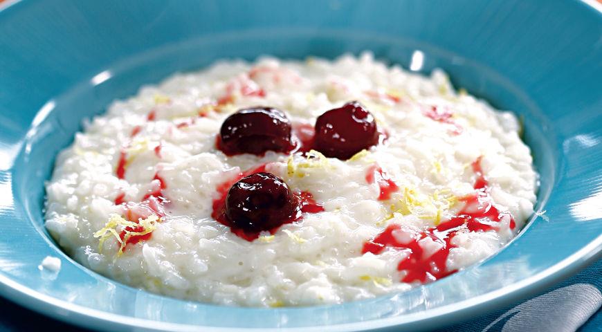Milk Rice with Cherry