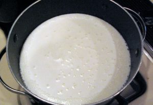 Milk Rice with Cherry