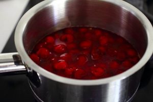 Milk Rice with Cherry