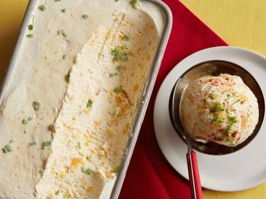 Photo Mango and chili ice cream without ice cream