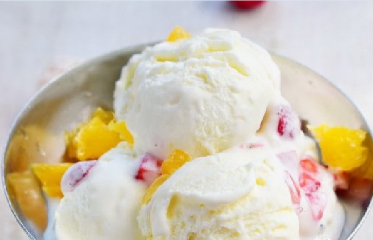 Fruit ice cream