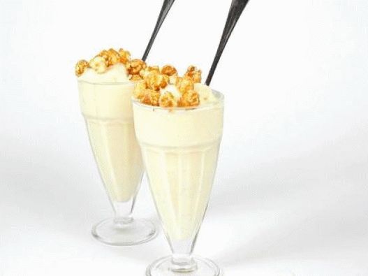 Photo Ice cream flavored corn without ice cream
