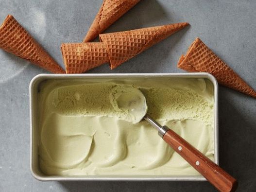 Photo Ice cream with the taste of green tea without the use of ice cream