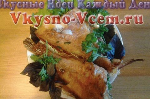 Grilled sea bass with honey
