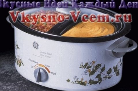 slow cooker with two bowls