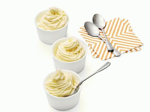 Photo Soft pineapple ice cream