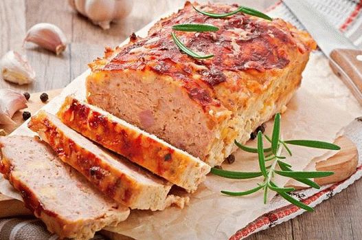 Photo of turkey meat bread with cheese and bacon