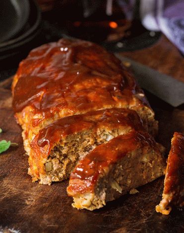 Photo Meat bread with onion marmalade