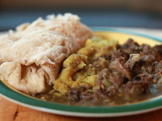 Photo of Trinidad-style goat meat in curry sauce