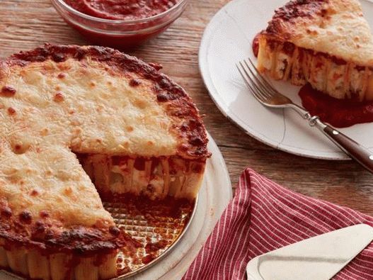 Photo Ricotta Stuffed Rigatoni Pie with Meat Sauce