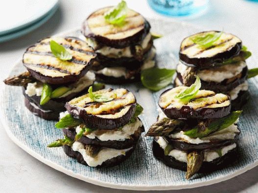 Photo of Napoleons from eggplant and asparagus